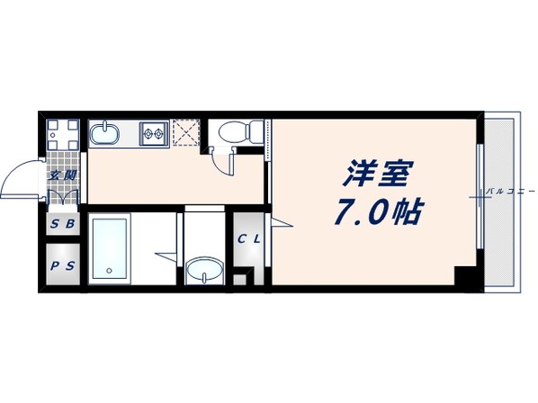 瓢箪山駅 徒歩4分 3階の物件間取画像